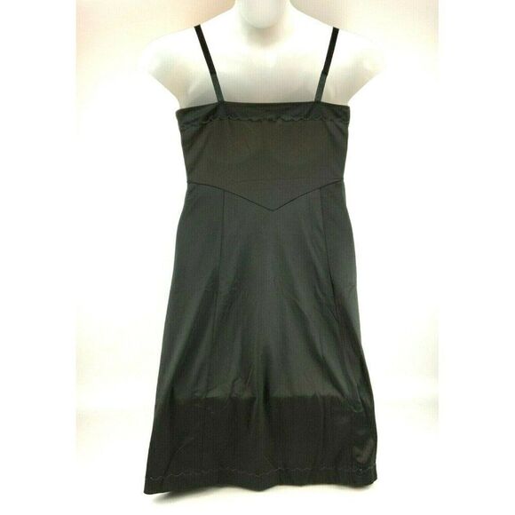 Sears Ladies Full Slip 36 Bust Black Nylon Silky Adjustable Straps Vintage - Picture 4 of 8